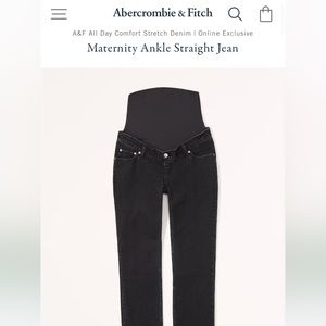 Maternity- Abercrombie & Fitch ankle straight jeans.